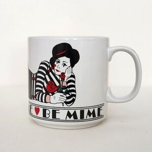 Vintage Be Mime Mug 1980's 80s Ellen Blonder Silvestri